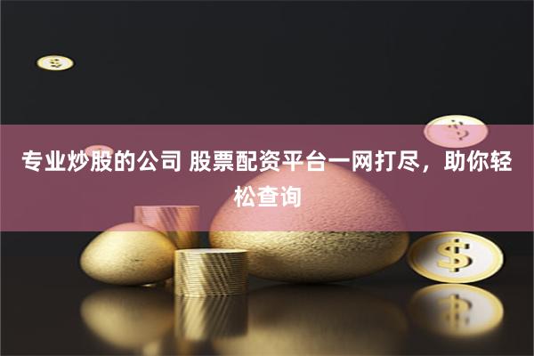 专业炒股的公司 股票配资平台一网打尽，助你轻松查询